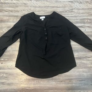 Black 3/4 Button Up